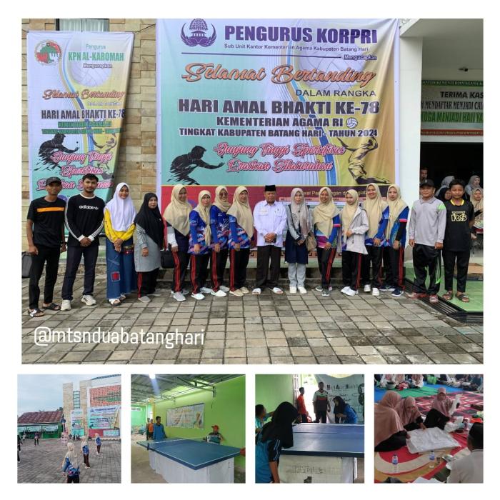 Jelang HAB Kemenag ke-78, MTsN 2 Batanghari Ikuti Berbagai Lomba