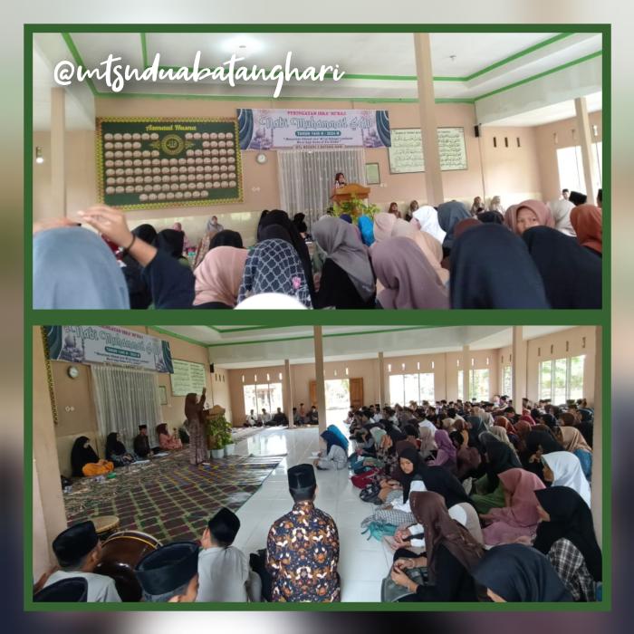 Peringati Isra' Mi'raj 1445 H, MTsN 2 Batanghari Usung Tema Terkait Moralitas Siswa