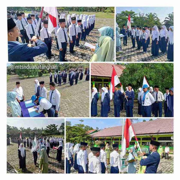 Kepala MTsN 2 Batanghari Lantik Pengurus OSIM dan PMR Periode 2024/2025