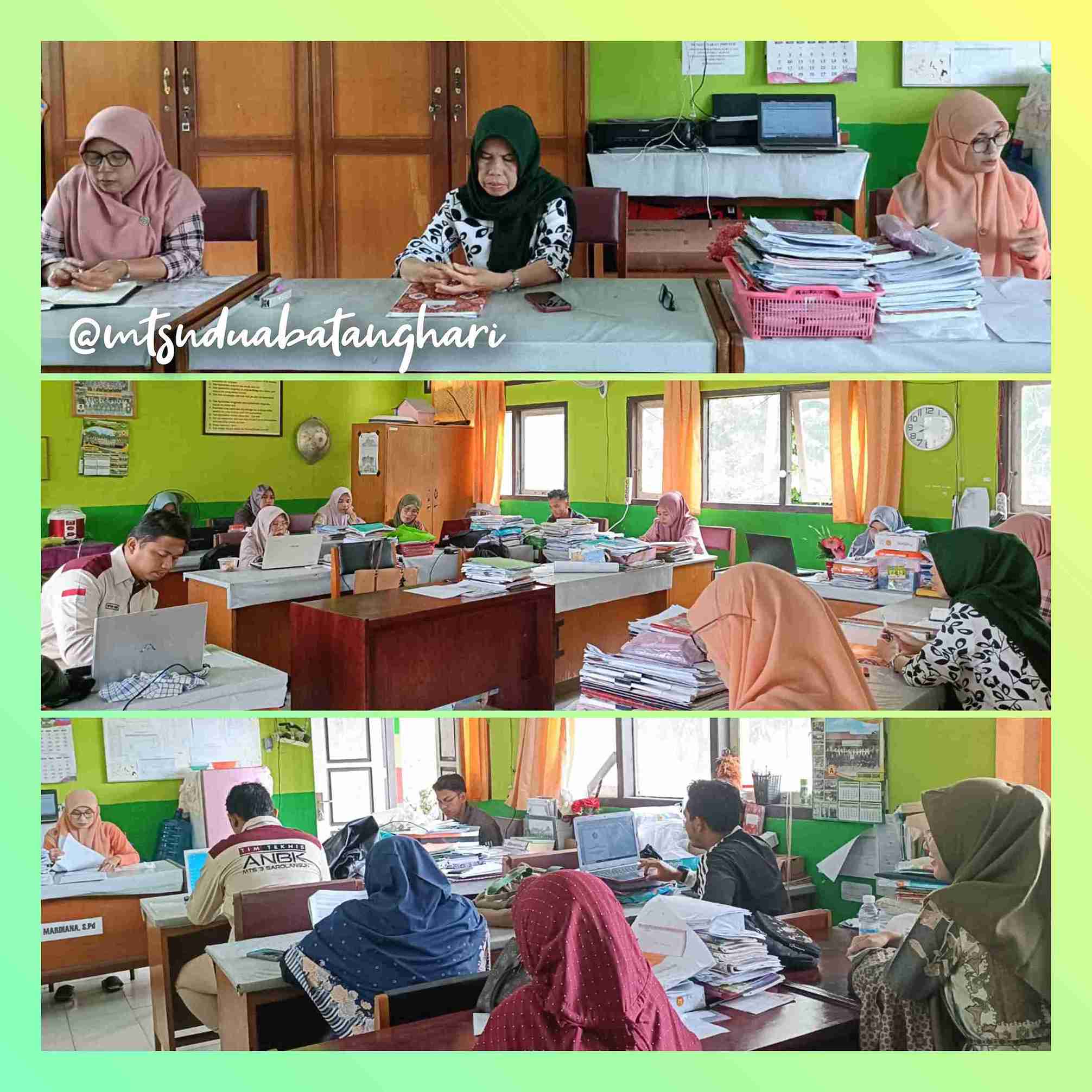 Gelar Rapat Pembagian Tugas, Kepala Madrasah: Tingkatkan Disiplin kerja