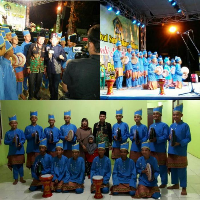 Grup Kompangan Siswa MTs Negeri 2 Batang Hari Siap Bertanding Dalam Festival Seni Budaya Islam