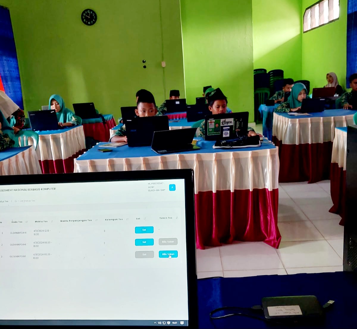 Menakar Kesiapan Teknis dan Mental Siswa, MTsN 2 Batanghari Gelar Gladi Bersih ANBK