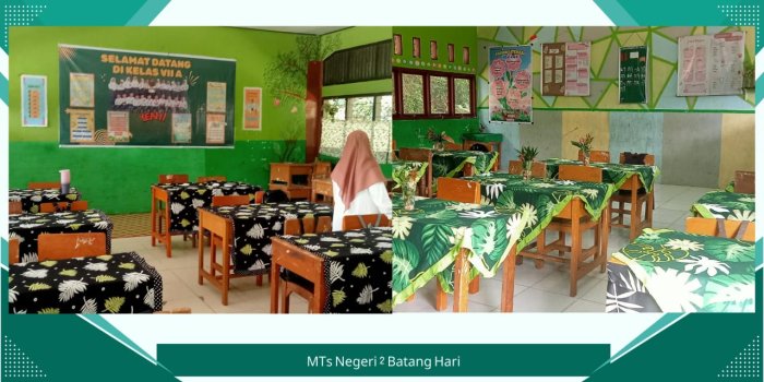 Tim Juri Lomba Kebersihan Kelas MTsN 2 Batang Hari Lakukan Penilaian