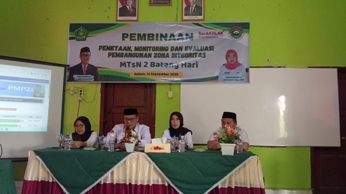 Menuju Madrasah Berintegritas, MTsN 2 Batang Hari Teguhkan Langkah Menuju WBK dan WBBM