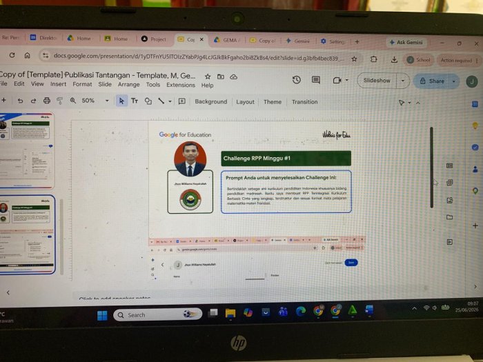 Ikuti 2 Pertemuan LIVE 23-24 Juni 2026, Guru MTsN 2 Batang Hari Tuntaskan Pelatihan Gemini Academy Ikuti 2 Pertemuan LIVE 23-24 Juni 2026, Guru MTsN 2 Batang Hari Tuntaskan Pelatihan Gemini Academy