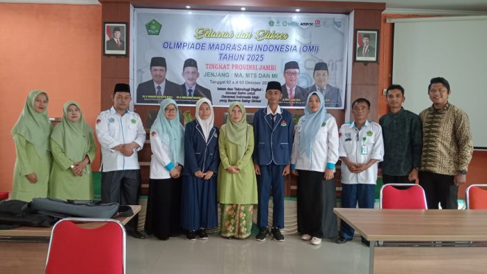 Putri dan Fajril Wakili MTsN 2 Batang Hari pada Olimpiade Madrasah Indonesia Tingkat Provinsi