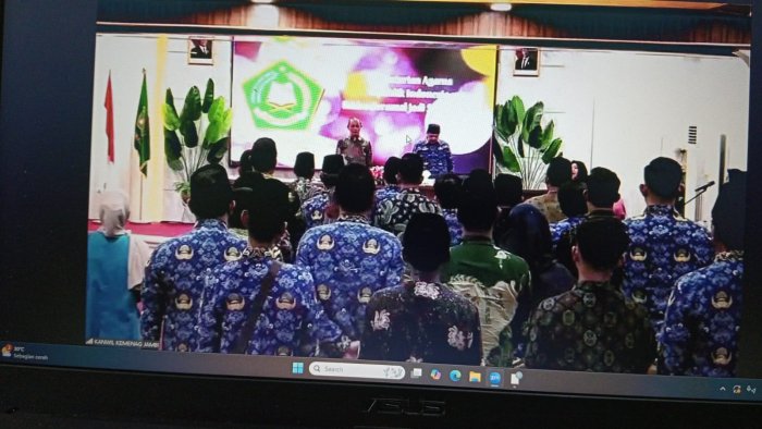 MTsN 2 Batang Hari Ikuti Pembinaan Zona Integritas Bersama Inspektur I Itjen Kemenag RI
