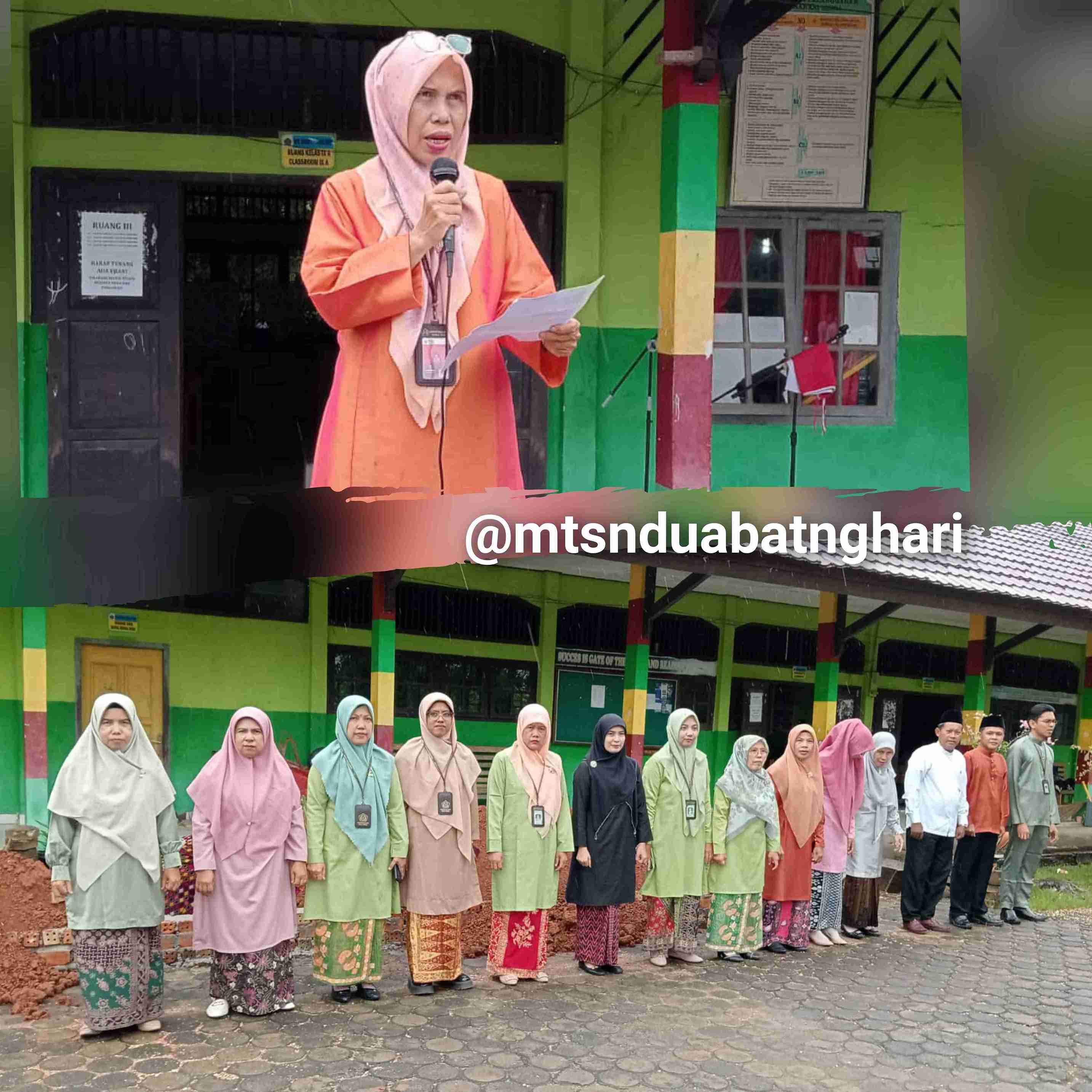 Peringati Hardiknas, MTsN 2 Batanghari Gelar Apel dan Nobar Film Bertema Pendidikan