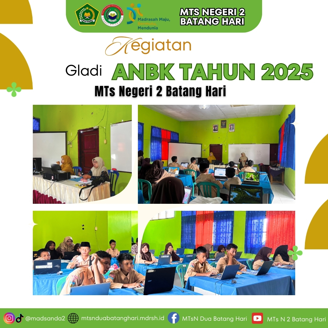 MTs Negeri 2 Batang Hari Gelar Gladi ANBK Tahun 2025