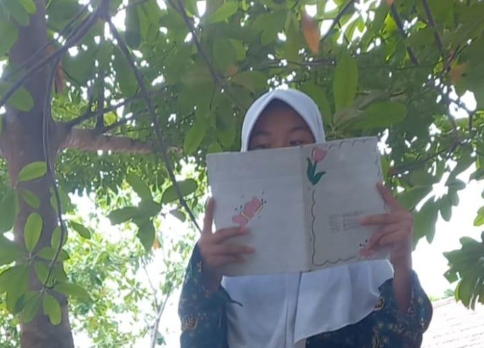 Literasi Jadi Panggung Cerita, Siswa MTsN 2 Batang Hari Bagikan Pengalaman Lebaran