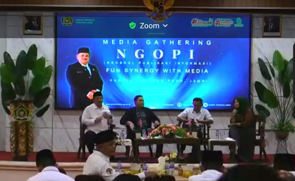Pengelola Kehumasan MTsN 2 Batanghari Ikuti Media Gathering NGOPI yang Digelar Kanwil